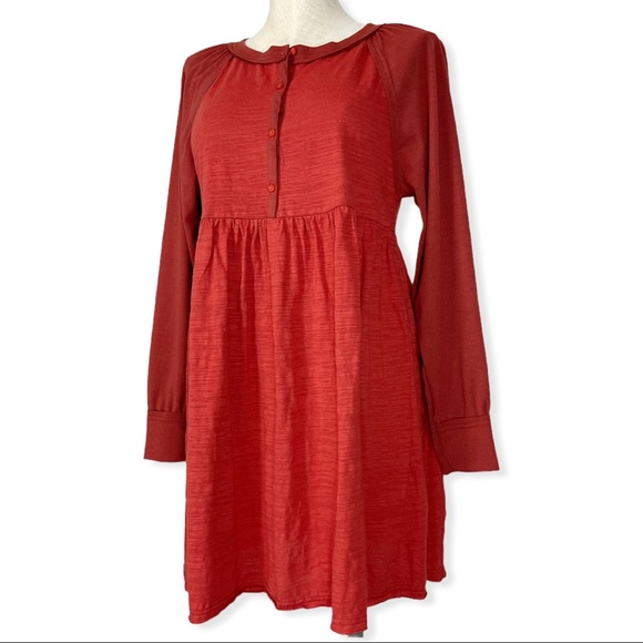 Umgee Rust Long Sleeve Dress - Picture 7 of 16